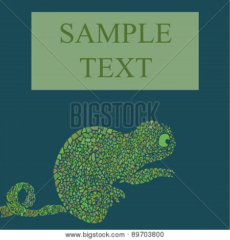 Abstract Chameleon Vector Illustration