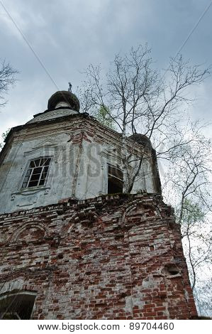 Old Ruined Church In Russia
