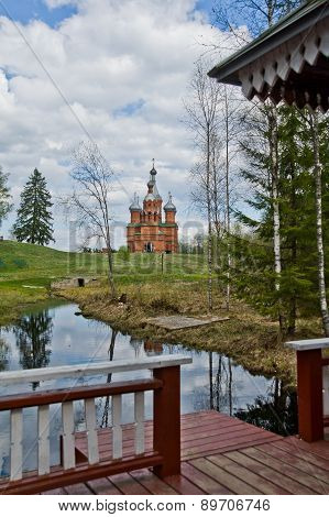 Brick Church In Russia