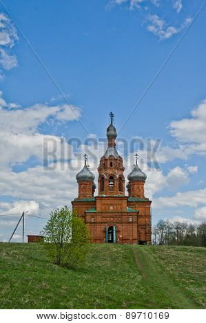 Brick Church In Russia