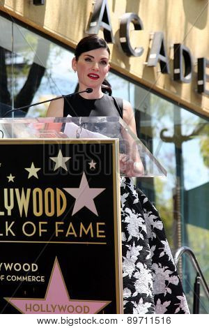 LOS ANGELES - MAY 1:  Julianna Margulies at the Julianna Margulies Hollywood Walk of Fame Star Ceremony at the Hollywood Boulevard on May 1, 2015 in Los Angeles, CA