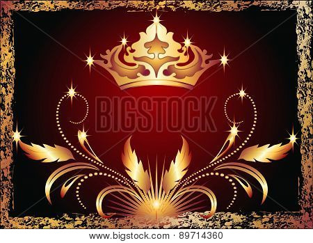 Luxurious Copper Ornament And Crown