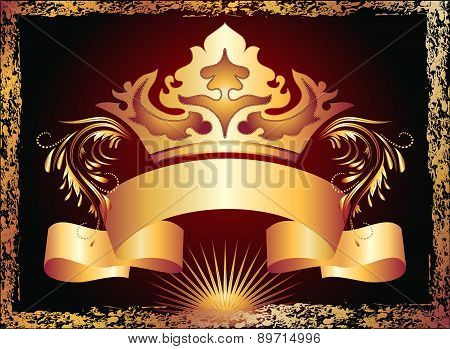 Luxurious Copper Ornament And Crown