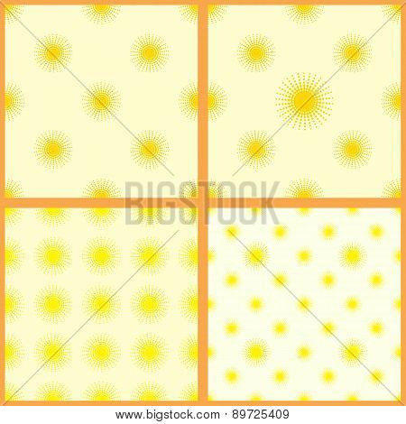 sun set seamless pattern