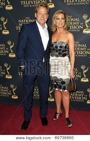 LOS ANGELES - APR 24: Kin Shriner, Martha Byrne at The 42nd Daytime Creative Arts Emmy Awards Gala at the Universal Hilton Hotel on April 24, 2015 in Los Angeles, California