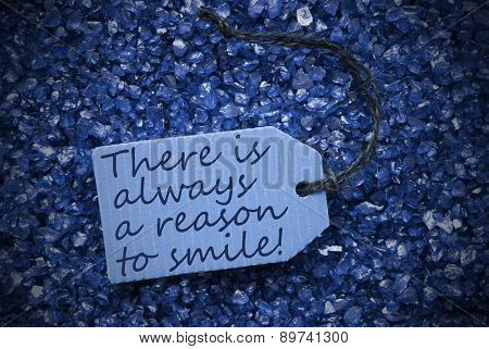 Purple Stones With Label Always A Reason To Smile