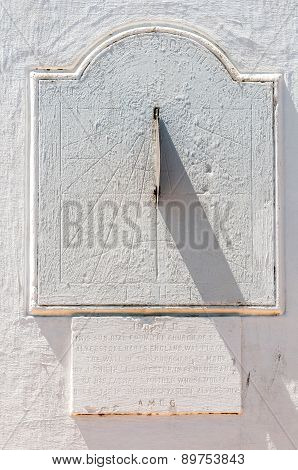 Sundial, St. Mary Anglican Curch, Stellenbosch
