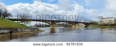 View On Kirovsky Bridge Across Zapadnaya Dvina, Vitebsk