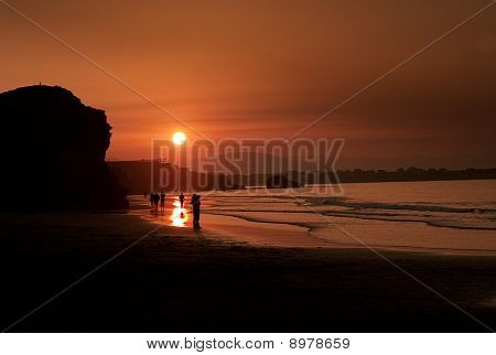 SIlhouettes in the sunset