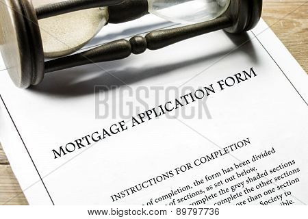 Real estate mortgage application form