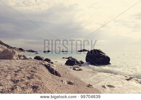 Kathisma Beach In Lefkada Greece