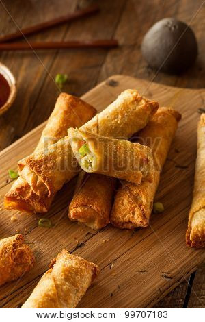 Homemade Fried Pork Eggrolls