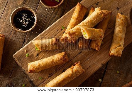 Homemade Fried Pork Eggrolls