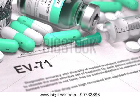 EV-71 Diagnosis. Medical Concept. Composition of Medicaments.