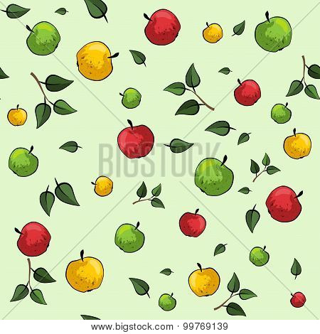 Apple seamless pattern