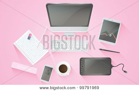 Productive Office Workplace