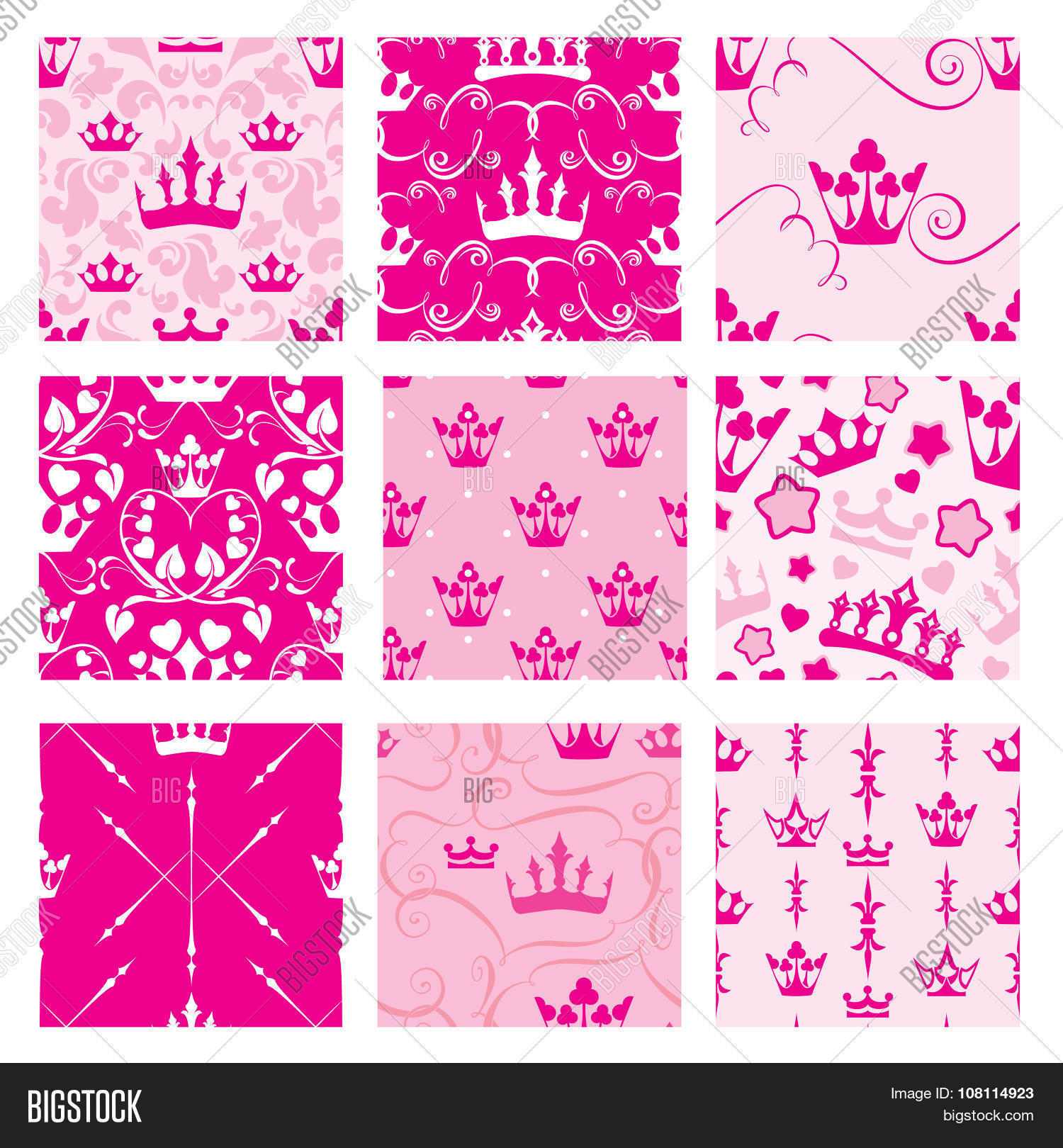 Set Pink Backgrounds Vector & Photo (Free Trial) Bigstock
