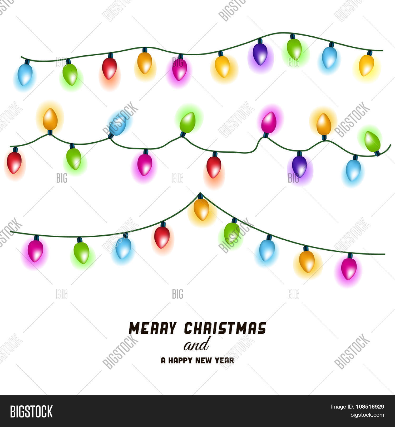 Vector christmas lights free vector download (14,601 free vector) for Christmas Lights Vector & Photo (Free Trial) | Bigstock