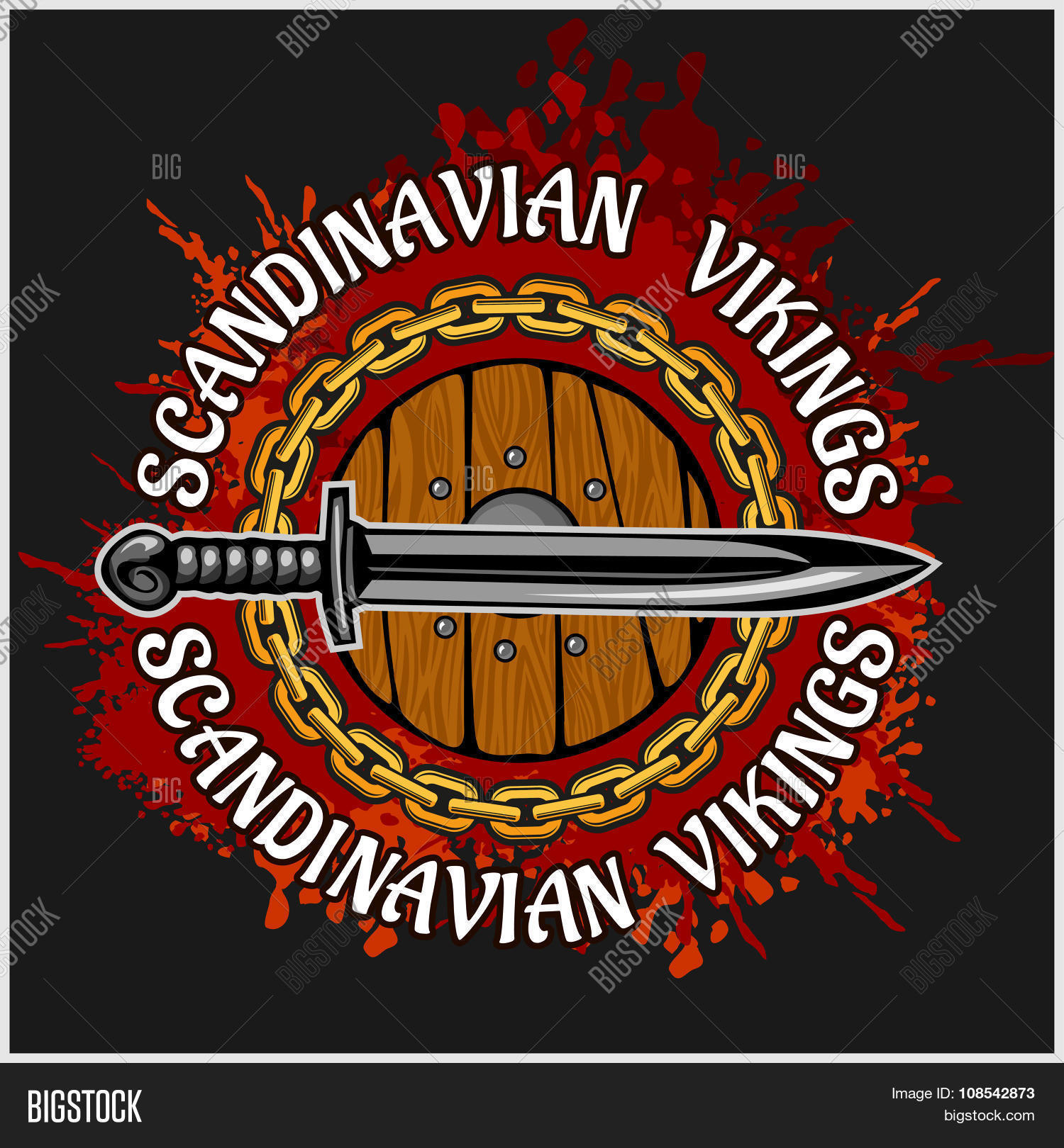 Viking Emblem Logo Vector & Photo (Free Trial) Bigstock