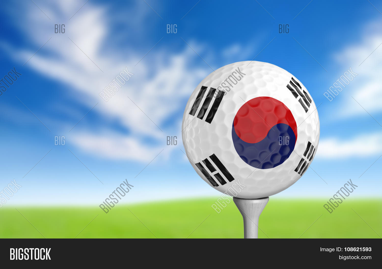 Golf Ball South Korea Image & Photo (Free Trial) Bigstock