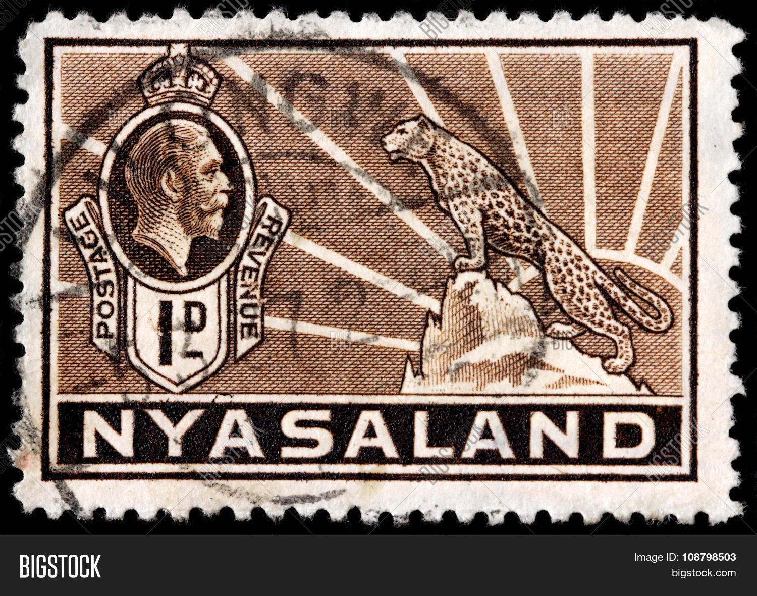 African Leopard Stamp Image & Photo (Free Trial) Bigstock