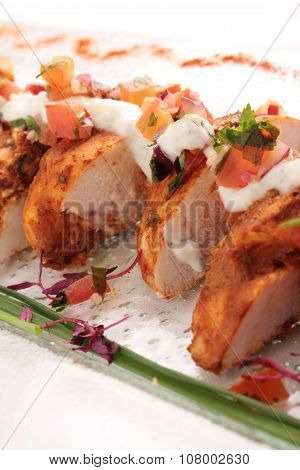 plated canape appetizer