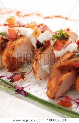 plated canape appetizer