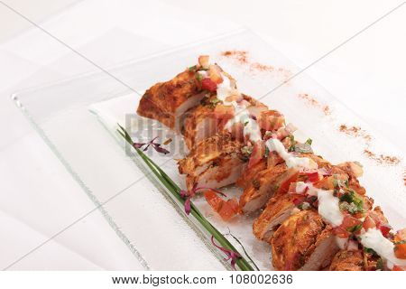 plated canape appetizer