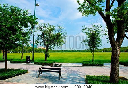 Sanam Luang In Bangkok  Thailand
