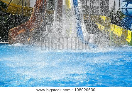 Water Park. Water-slide