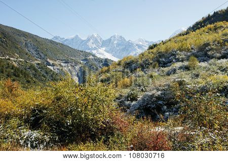 The scenery in kangding County of Sichuan province, China