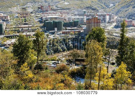 The scenery in kangding County of Sichuan province, China