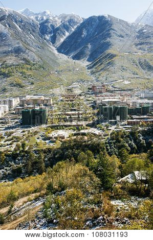 The scenery in kangding County of Sichuan province, China