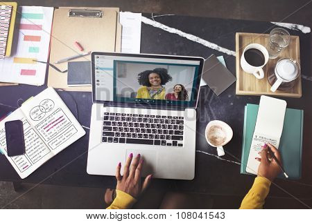 Video Call Facetime Chatting Communication Concept