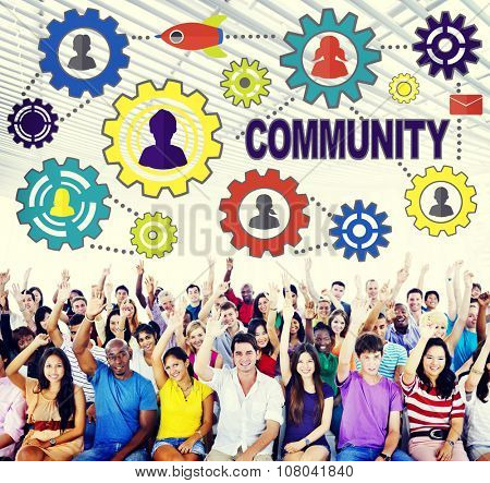 Community Connection Society Social Media Social Network Concept