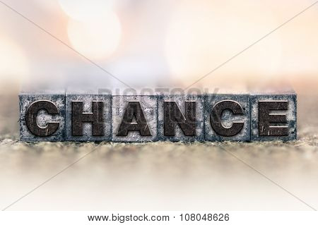 Chance Concept Vintage Letterpress Type