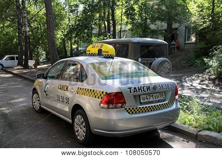 Taxi Car In The City Of Penza