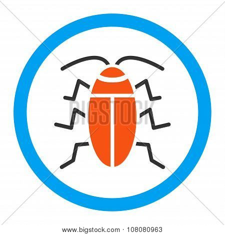 Cockroach Rounded Glyph Icon