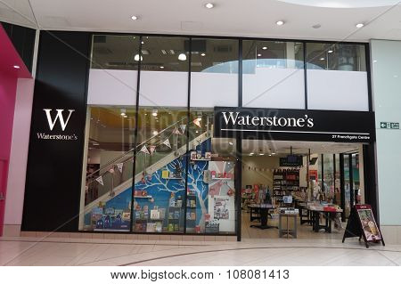 DONCASTER UK - CIRCA AUGUST 2015: Waterstone's brand store