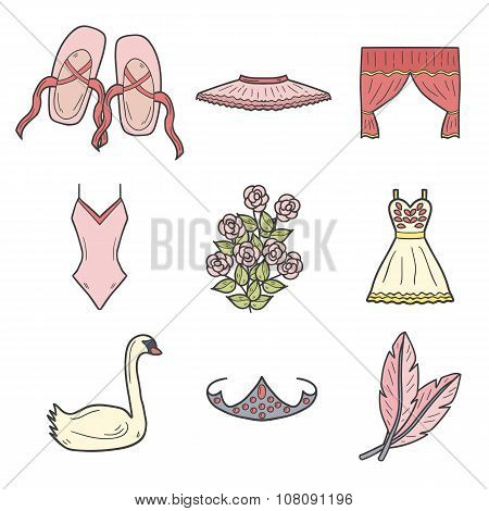 Objects on ballet them