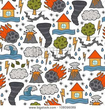 Seamless natural disaster background