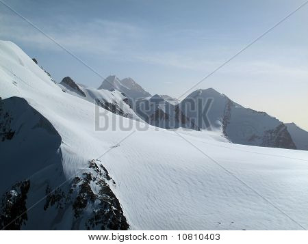 MT Breithorn und Kletterer