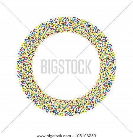 Abstract Halftone Dot Design Element