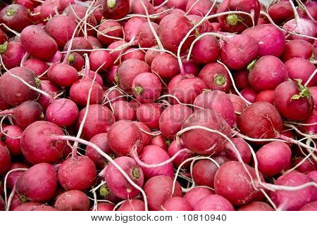 Kupie rzodkiewka /turnips w A ulicy rynek w Stambuł, Turcja.