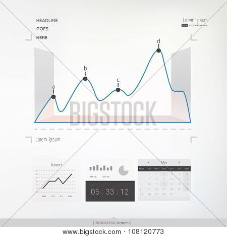 Abstract infographic graph