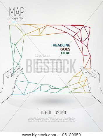 Modern, abstract infographics elements.