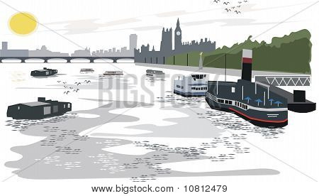 London-Themse-Abbildung