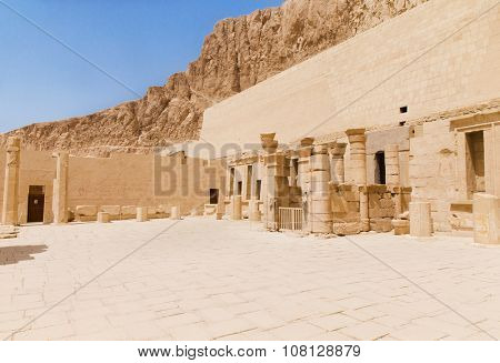The temple of Hatshepsut near Luxor in Egypt