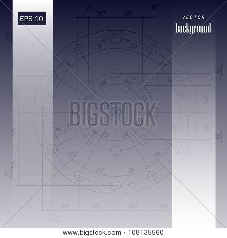 Design Drawings, Construction Blue Background,