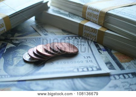 Dividends close up stock photo high quality